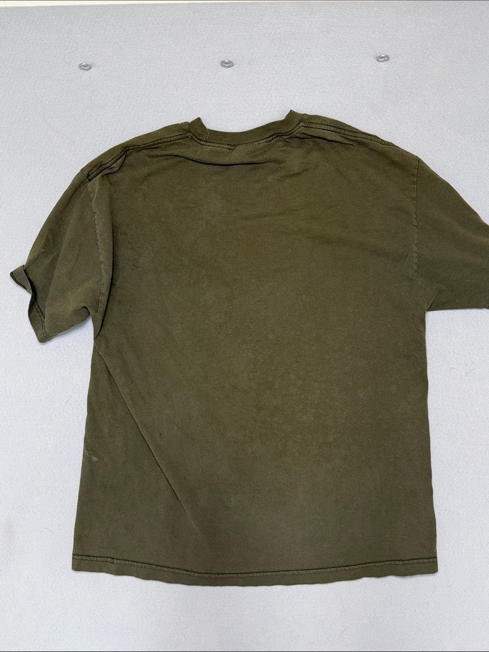 MIAMI INK vintage Y2K Olive Green Skull & Daggers Graphic Tee - Picture 4 of 4